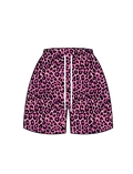 leopard mesh shorts