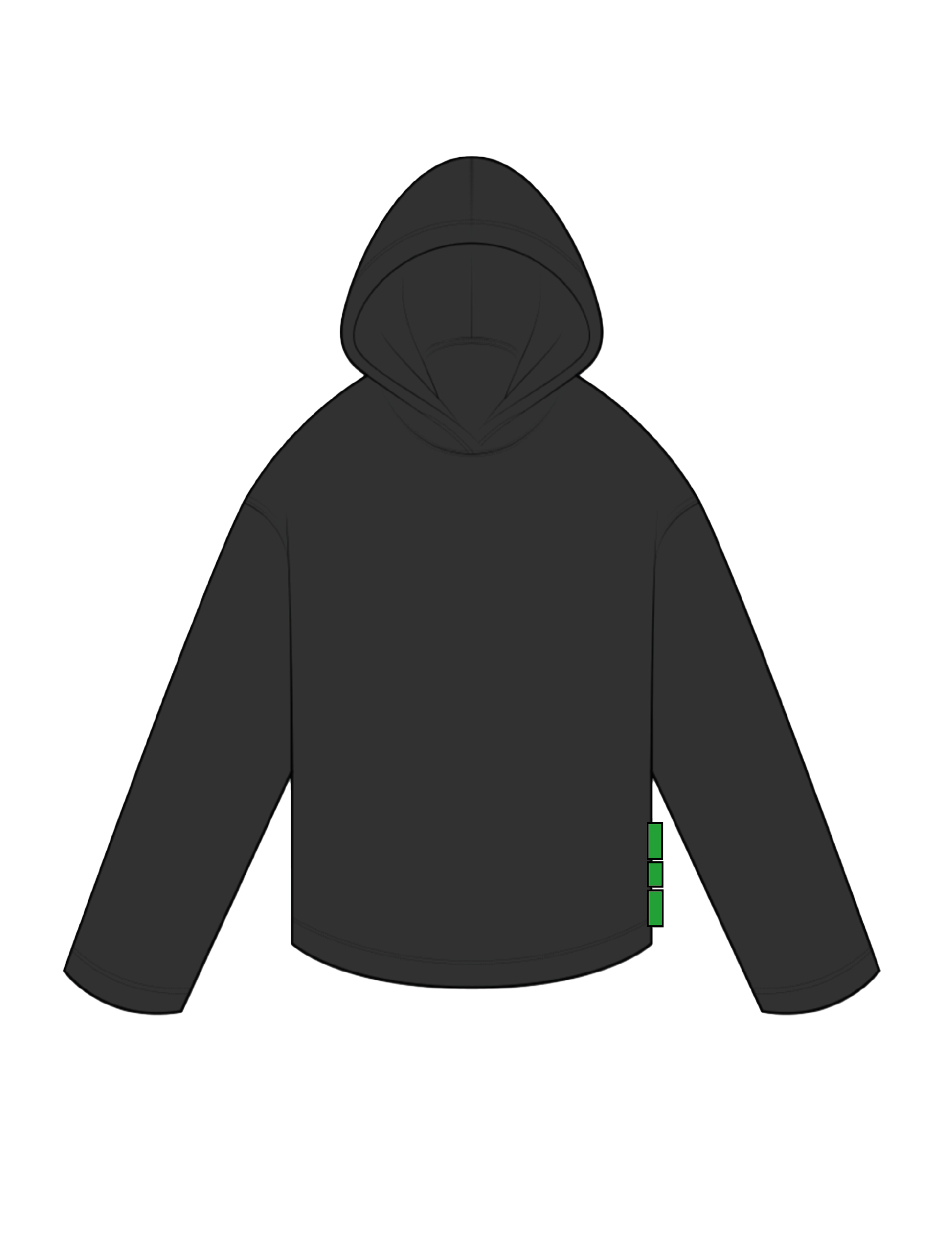 3 labels Hoodie