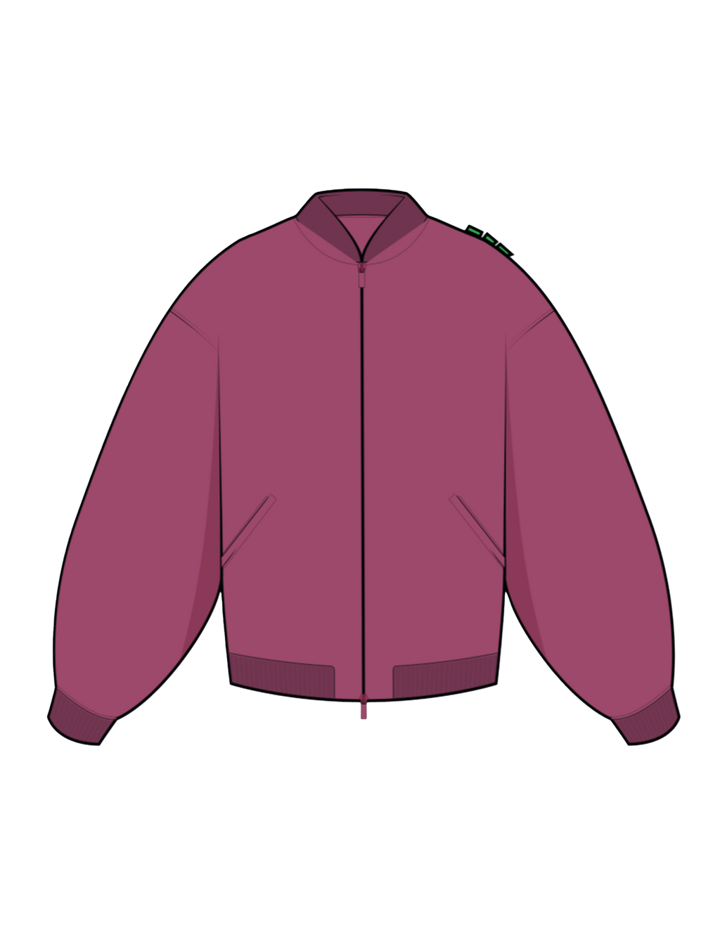 "Sponsored by TATSORTATTS" Bomberjacket