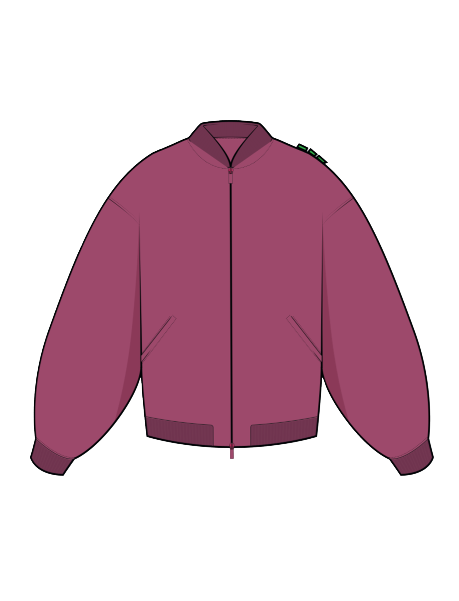 "Sponsored by TATSORTATTS" Bomberjacket