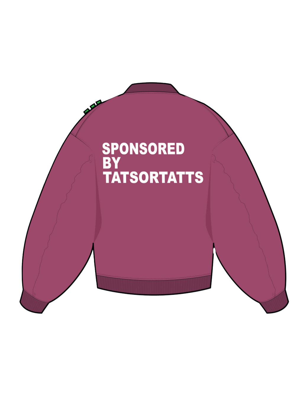 "Sponsored by TATSORTATTS" Bomberjacket