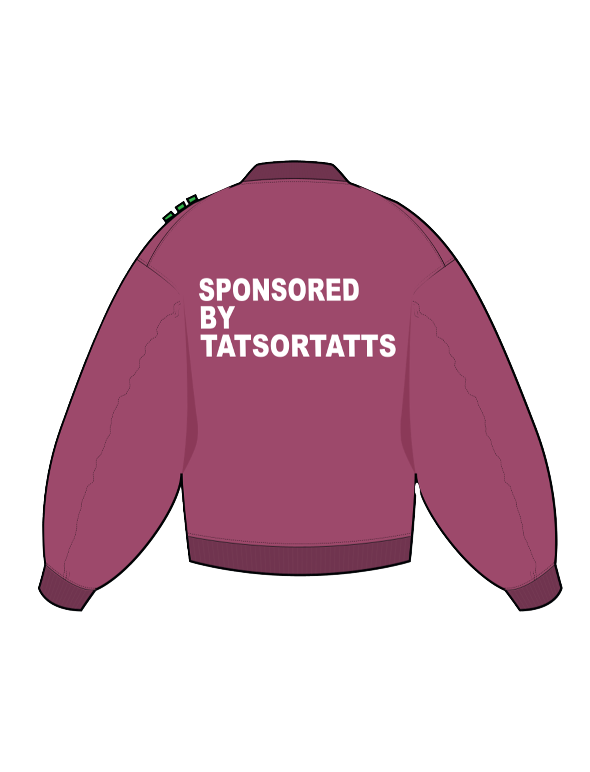 "Sponsored by TATSORTATTS" Bomberjacket