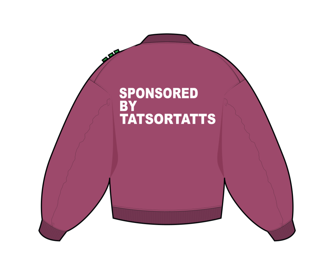 "Sponsored by TATSORTATTS" Bomberjacke