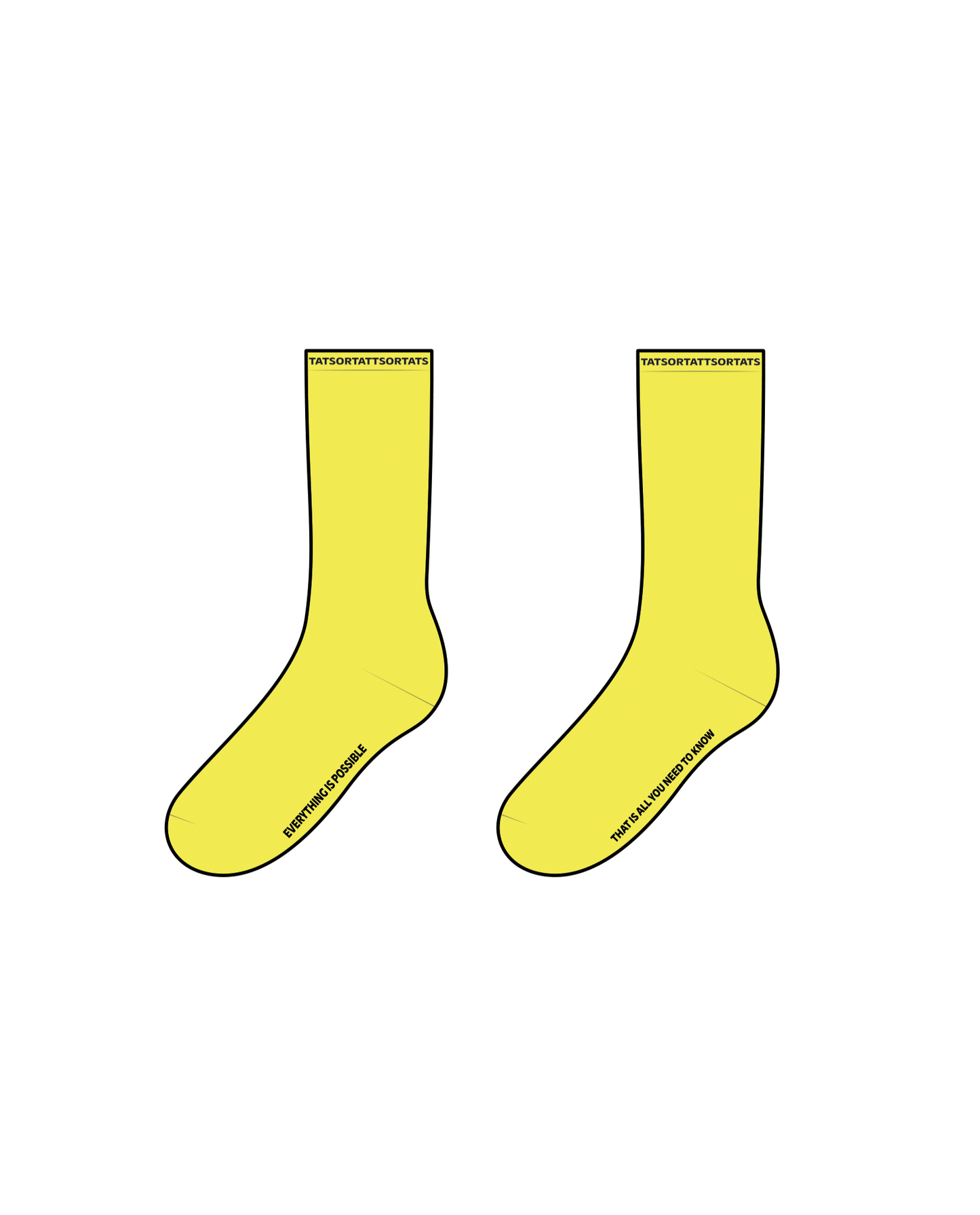 "EVERYTHING IS POSSIBLE" Socks