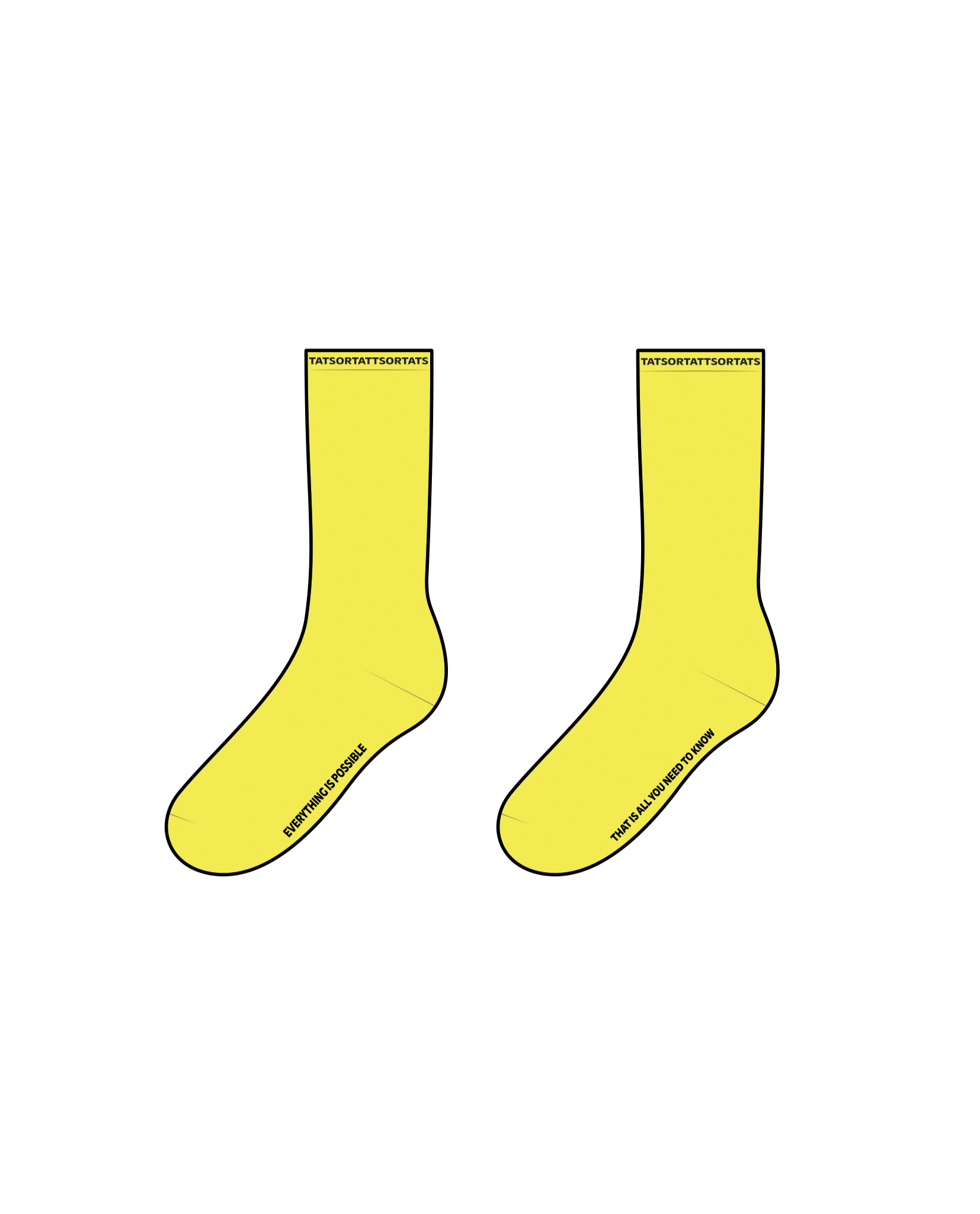 "EVERYTHING IS POSSIBLE" Socks